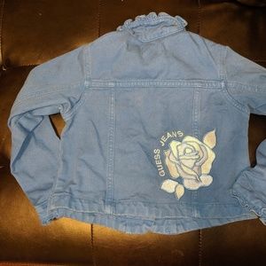 Darker than denim Blue girls guess denim jacket